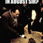 Groundhog's Day | ANY CHANCE FOR SLOCK.IT PRESALE IN AUGUST SIR? | image tagged in groundhog's day | made w/ Imgflip meme maker