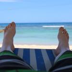 Feet on the beach