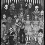 HORROR | HORROR FAMILY; REUNION | image tagged in horror portrait | made w/ Imgflip meme maker