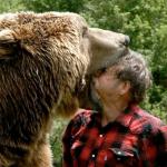 Bear eating man