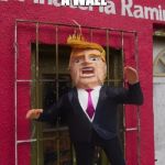 Trump Pinata | WE MUST BUILD A WALL OUT OF CORN FLAKES | image tagged in trump pinata | made w/ Imgflip meme maker