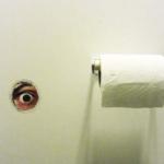 Bathroom Peeping Tom meme