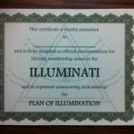 illuminati certificate meme