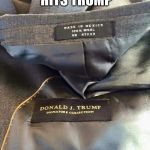 Trump irony | WHEN IRONY HITS TRUMP | image tagged in trump irony | made w/ Imgflip meme maker