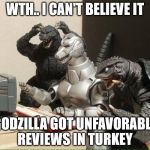 pissed off at the internet | WTH.. I CAN'T BELIEVE IT; GODZILLA GOT UNFAVORABLE REVIEWS IN TURKEY | image tagged in pissed off at the internet | made w/ Imgflip meme maker