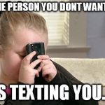 Sleep texting  | WHEN THE PERSON YOU DONT WANT TO TEXT; KEEPS TEXTING YOU....FOH | image tagged in sleep texting | made w/ Imgflip meme maker