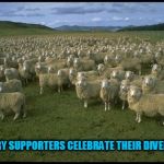 hillary supporters | HILLARY SUPPORTERS CELEBRATE THEIR DIVERSITY | image tagged in hillary,clinton,election | made w/ Imgflip meme maker