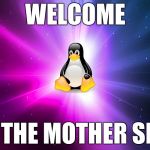 There are alternatives to win 10..... | WELCOME; TO THE MOTHER SHIP | image tagged in linux,memes | made w/ Imgflip meme maker