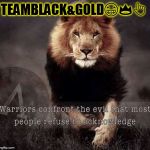 lion  | TEAMBLACK&GOLD😁👑👆 | image tagged in lion | made w/ Imgflip meme maker