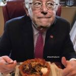 Taco Salad Bernie meme