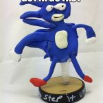 Sanic | GOTTA GO FAST | image tagged in sanic | made w/ Imgflip meme maker