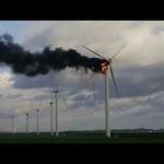 Wind turbine fire