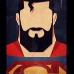 Superman with beard