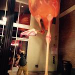 Giant flamingo