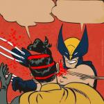 Wolverine slaps Robin meme
