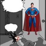 Superman Beating Goku meme