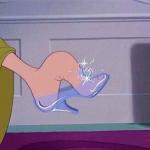 Cinderella shoe meme