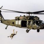 Black Hawk Parachute Jump Soldier