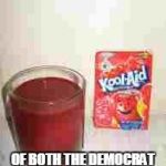 Kool Aid  | PROUD SPONSOR; OF BOTH THE DEMOCRAT AND REPUBLICAN PARTIES | image tagged in kool aid | made w/ Imgflip meme maker