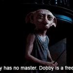 Dobby has no Master meme