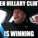 NOOOOO!! | WHEN HILLARY CLINTON; IS WINNING | image tagged in memes,politics,fouseytube scared | made w/ Imgflip meme maker