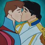 gays kissing