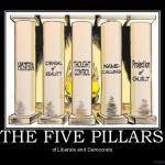 The five pillars of liberalism meme