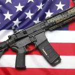 AR-15 and USA Flag meme
