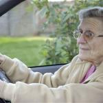 Old Lady Driving
