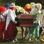 Clown funeral