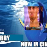 Finding Curry | CURRY; NOW IN CINEMAS | image tagged in stephen curry,lebron james,nba finals,championship,flop | made w/ Imgflip meme maker