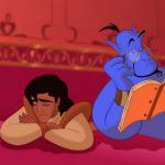 Aladdin Genie Reading Script meme