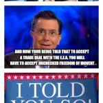 Stephen Colbert Brexit | SO YOUR PRIME ARGUMENT FOR LEAVING WAS SO YOU COULD REFUSE UNCHECKED FREEDOM OF MOVEMENT; AND NOW YOUR BEING TOLD THAT TO ACCEPT A TRADE DEAL WITH THE E.E.A. YOU WILL HAVE TO ACCEPT UNCHECKED FREEDOM OF MOVENT | image tagged in stephen colbert,brexit,european union,european economic area | made w/ Imgflip meme maker