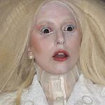 Surprised Gaga | NOT SURE IF THIS IS A WAX FIGURE; OR JUST A VERY SURPRISED LADY GAGA | image tagged in make up fails | made w/ Imgflip meme maker