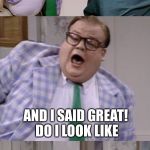 bad pun matt 2 | THEY SAID THERE'S PLENTY OF FISH IN THE SEA; AND I SAID GREAT! DO I LOOK LIKE; I'M ON SOME KIND OF DIET??? | image tagged in bad pun matt 2,bad pun,memes,funny,chris farley,bad puns | made w/ Imgflip meme maker