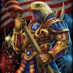 Muh Eagle | LAND OF THE FREE; HOME OF THE BRAVE | image tagged in muh eagle | made w/ Imgflip meme maker