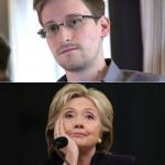 Hillary vs. Snowden meme