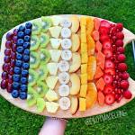 Rainbow fruit tray meme