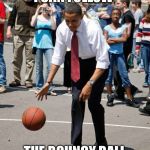 Obama Golf | I CAN FOLLOW; THE BOUNCY BALL | image tagged in obama basketball,bouncy,ball,obama,funny memes,funny meme | made w/ Imgflip meme maker