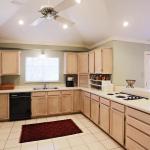 Kitchen with ceiling fan