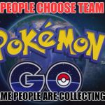 Pokemon Go | SOME PEOPLE CHOOSE TEAM VALOR; THOSE SAME PEOPLE ARE COLLECTING WELFARE | image tagged in pokemon go | made w/ Imgflip meme maker