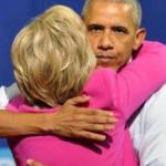 Obama Clinton Hug meme