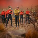 Five red shirts