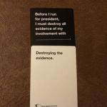 hillary cards against humanity meme