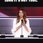 Melania trump | "BEEN DAZED AND CONFUSED FOR SO LONG IT'S NOT TRUE."; MELANIA TRUMP | image tagged in melania trump | made w/ Imgflip meme maker