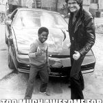 Coleman and Hasselhoff | COLEMAN AND HASSELHOFF; TOO MUCH AWESOME FOR ONE MEME TO CAPTURE | image tagged in gary coleman,david hasselhoff,knight rider watch,awesome,meme,car | made w/ Imgflip meme maker