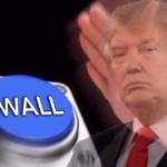 Trump wall button meme