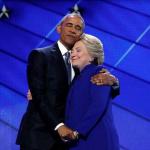 Hillary Obama Hug