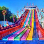 Rainbow water slides 