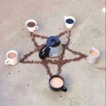 coffee pentagram meme